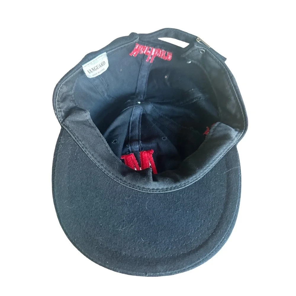 Marlboro Vanguard Black Red Embroidered M Logo Strapback Hat‎ Cap Vintage Style